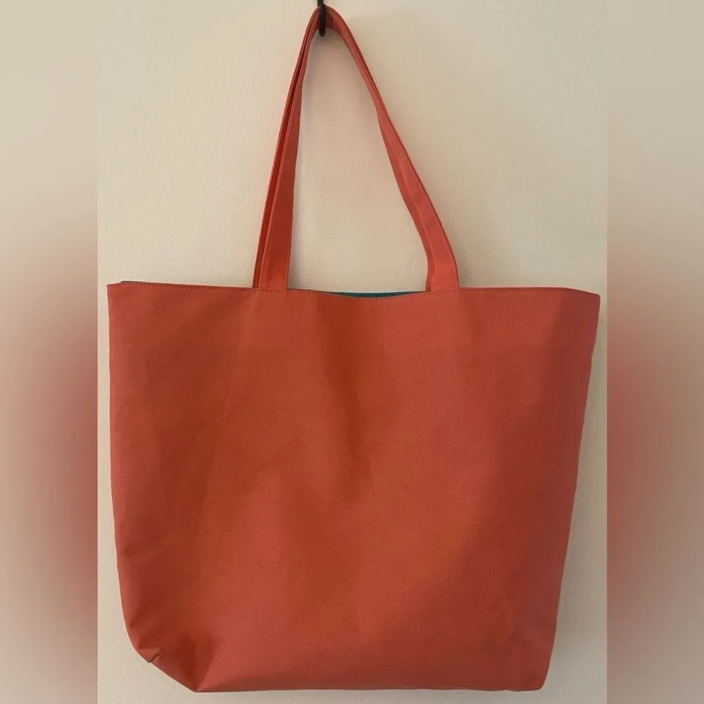 Lancôme Peach Beach Tote Bag
